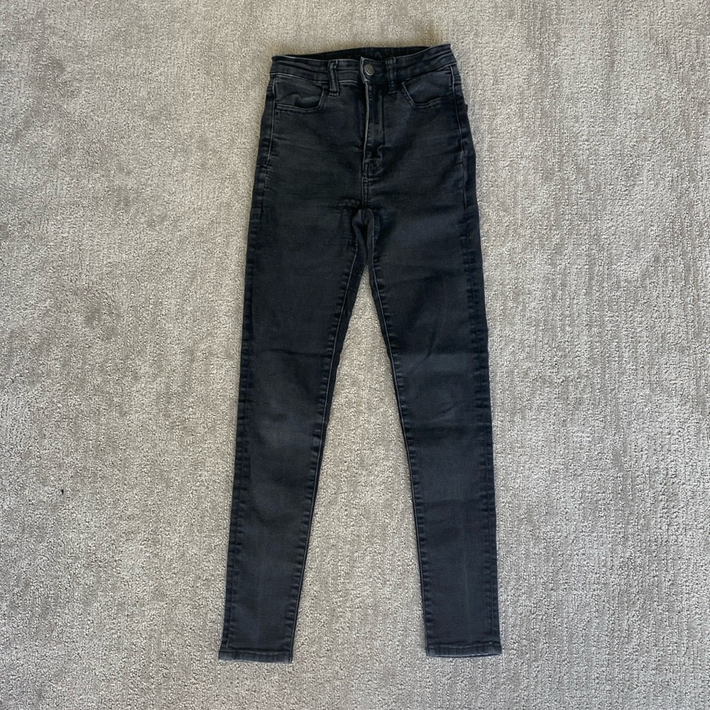 American Eagle Ne(x)t Level Stretch Black Denim Highest Rise Jean Jegging